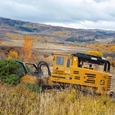 New Rayco Mulcher working in a field,Side of New Rayco Forestry Mulcher for Sale